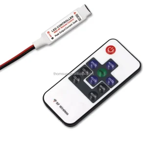“RGB LED Dimmer Controller with RF Mini Remote & SMD5050 3528 for DC12V DC24V”