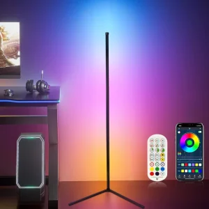 RGB LED Floor Lamp Corner Light for Living Room