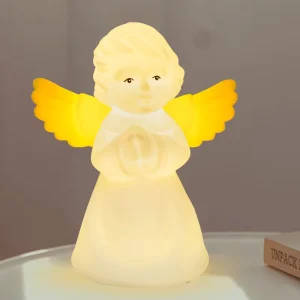 RGB LED Night Lamp with Touch Control, Silicone Mold, Rechargeable Battery, and Colorful Light