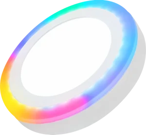 RGB LED Panel Light 3W 6W 12W 18W Surface Round ADC12 Material with Remote Control Unit