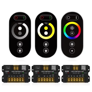 RGB LED Smart Controller 5-24VDC 3CH RF Dimmer Remote Control