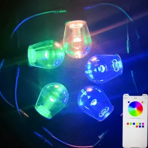 RGB LED String Light Bulb, IP65/IP67 Waterproof, Christmas Outdoor Decoration