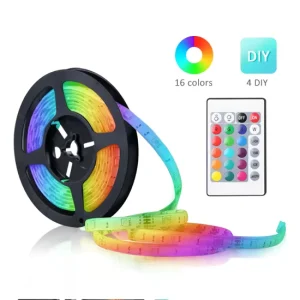 RGB LED Strip Light 5050 IP65 Waterproof 3M Flexible Tape Light for Home Room Decoration TV Backlight