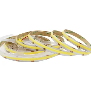 RGB LED Strip Light IP65 COB Tape Light 2700K/3000K 24V White LED Strip 5m Remote Control PVC Lamp Body USB