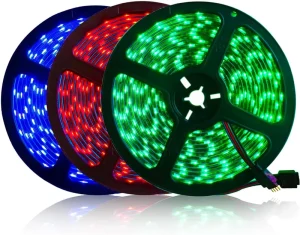 RGB LED Strip Lights Music Sync Color Changing Smart App Remote Control Bedroom Room Lighting Flexible Home