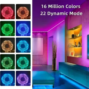 RGB LED Strip Self Adhesive 5V USB Connected TV Atmosphere smart Light Strip Set Color Changing Background Light for Living Room