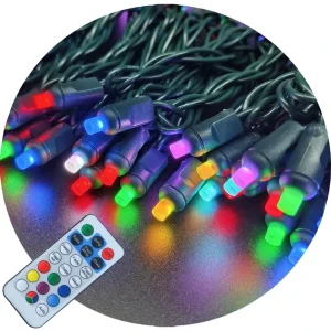 RGB Mini Christmas Lights Color Changing 5mm Wide Angle LED String Light with Remote for Xmas Tree Holiday Decoration