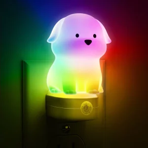 RGB Modern Plug In LED Mini Night Light Energy Saving Color Changing Dimmable Sensor FCC Certified for Bedroom