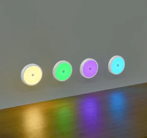 RGB Motion Sensor Night Light Wireless Rechargeable Magnetic LED Lamp for Stair Closet Cabinet
