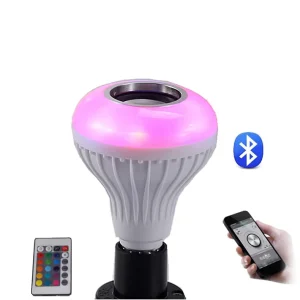 RGB Music LED Bulb White Smart Speaker Bulb App-Controlled Ambient Light