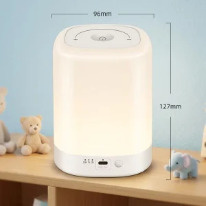 RGB Night Light with Touch Dimmer, 16 Colors, and USB Power