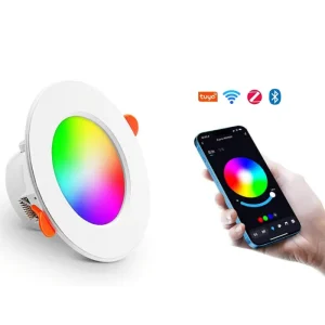 RGB RGBCW Plastic Recessed LED Downlight, 5W/7W, 2.5/3.5/4-Inch