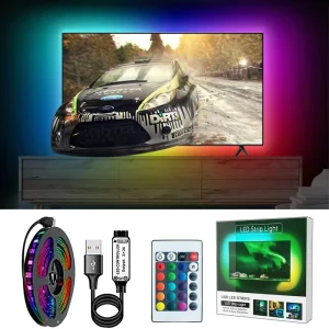 RGB RGBIC Smart LED Strip Light APP Controller for TV Bar
