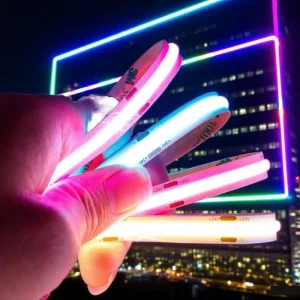 RGB/RGBW Pixel COB LED Strip Light 12V/24V App Control 16 Million Colors Dimmable