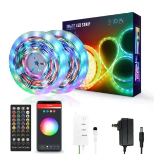 RGB Rechargeable LED Strip Light 3m 5m 10m App Control Music Mode