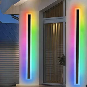 RGB Remote Control Waterproof Wall Lamp Outdoor 30-240CM Linear Wall Lights Long Strip LED Wall Light Lamp