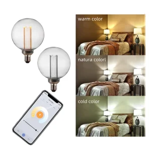 RGB Smart LED Bulb 16 Million Colors Color Changing Remote Control Edison Bulb