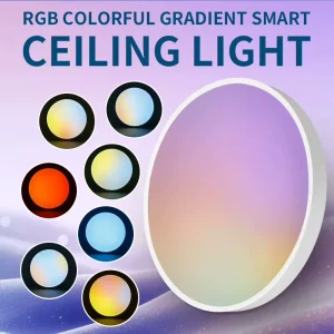 RGB Smart LED Ceiling Light Remote Control for Living Room and Bedroom
