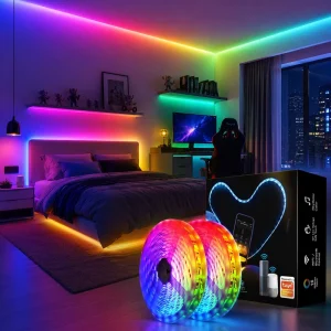 RGB Smart LED Strip Light Flexible Tape 12V App Remote Control Music Sync Home Bedroom Party Decoration OEM