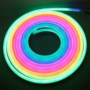 RGB Smart Neon Light Strip IP67 24V 6 x 13mm LED Rope Light Silicone Neon Tube for Outdoor Use