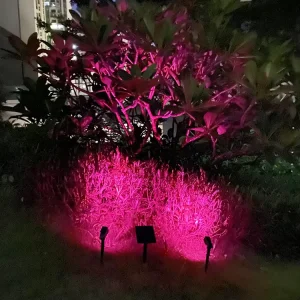 RGB Solar Garden Landscape Lights for Lawn Tree Decoration RGB Color Changing Solar Garden Light Outdoor