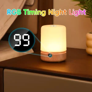 RGB Touch-Control Rechargeable Night Light with Dimming