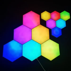 RGB Touch LED Wall Light Hexagon Panels with Remote Control