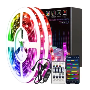 RGB Waterproof Smart LED Strip Light Kit for TV and Home Decor