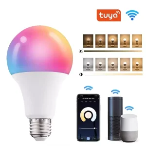 RGB White Dimmable WiFi Smart LED Bulb Timer Function B22 E27 12W