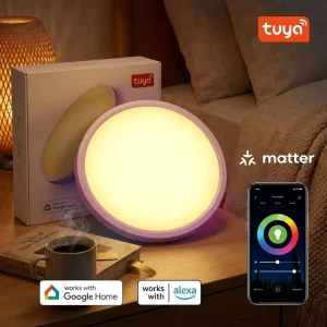 RGBCW 1800LM Smart LED Ceiling Light with Matter App, Voice Control, Sensor and Dimming
