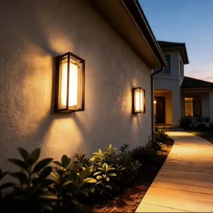 RGBCW App-Controlled 22W IP65 Outdoor LED Wall Light, 14 Inch, 100-277V Aluminum