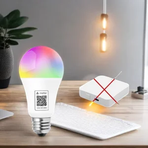 RGBCW Dimmable Color-Changing E26/E27 LED Bulb, 800 lm