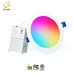 RGBCW RGBW Panel Light No-Flicker Color-Change Smart LED Ceiling Light Round WiFi Downlight Recessed Panel Lights