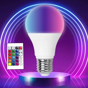 RGBCW Smart LED Bulb 230V 5W A60 E27 3000K-6000K with Remote Control