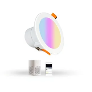 RGBCW Smart LED Downlight with App and Voice Control, MESH Gateway, Stepless Dimming