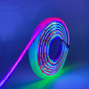 RGBIC COB LED Strip 12V 24V 630 LEDs/m 10mm IP20 5m Roll Addressable RGB LED Light
