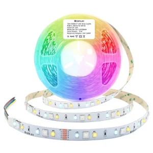 RGBIC Colorful 24V Cuttable LED Strip Light With No Light Spots for App Control