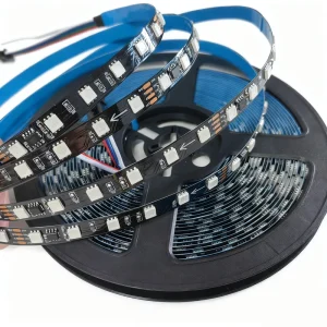 RGBIC Copper LED Strip Light 24V 60 LEDs/m 6 LEDs per Pixel with App and Voice Control