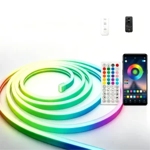 RGBIC LED Neon Strip Light 5V USB IP65 Waterproof Flexible Kit for Home Decor and Neon Signs