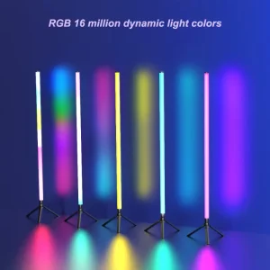 RGBIC Modern LED RGB Floor Standing AC PC Color Changing Corner for Bedroom Office Living Room Home Decor APP Remote Control