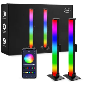 RGBIC Smart Desktop Ambient Light Bar App Control Music Sync Gaming Room Mood Lamp