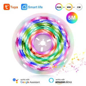 RGBIC Smart LED Strip Light, WiFi, IP65, Neon Ribbon, PST-RGBIC05M