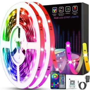 RGBIC Smart LED Strip Lights 5m Multicolor WiFi App Controlled Dimmable for Landscape Use