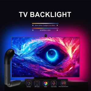 RGBIC TV Backlight with Camera Sync for 55-65 Inch TVs App Control