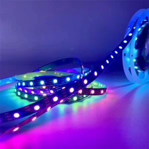 RGBIC WS2812 5V 10mm Addressable RGB SMD 5050 Non-Waterproof 60-Pixel LED Strip Light