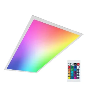 RGBW 2x4ft Backlit LED Panel Light Fixture with Remote Control for Hotels, Offices, and Retail Outlets