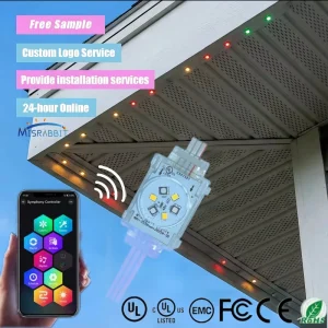 RGBW 48V Jellyfish LED Pixel Point Light UCS2904 IP68 Waterproof Outdoor Permanent Christmas Holiday Building Lights