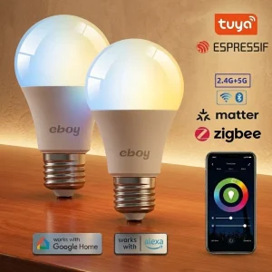 RGBW LED Smart Bulb WiFi Remote-Controlled Dimmable Indoor Light