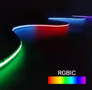 RGBW RGBIC COB LED Strip Outdoor with Remote and App Control