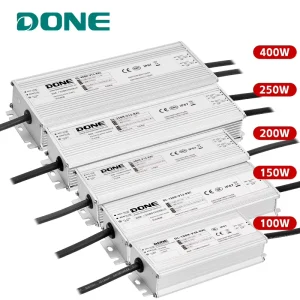 RXC Series 100W-400W 12V 15V 24V 36V 48V CQC IP67 Constant Voltage LED Driver for Municipal Street Facade Signs